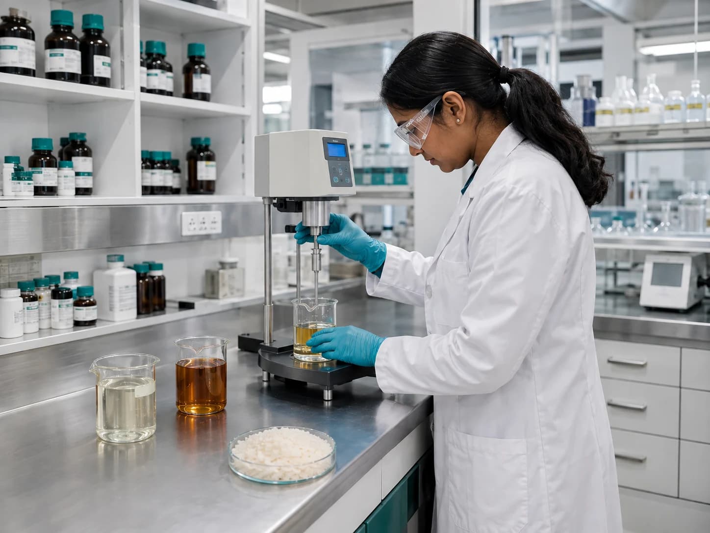 Oleochemical sample analysis and laboratory equipment
