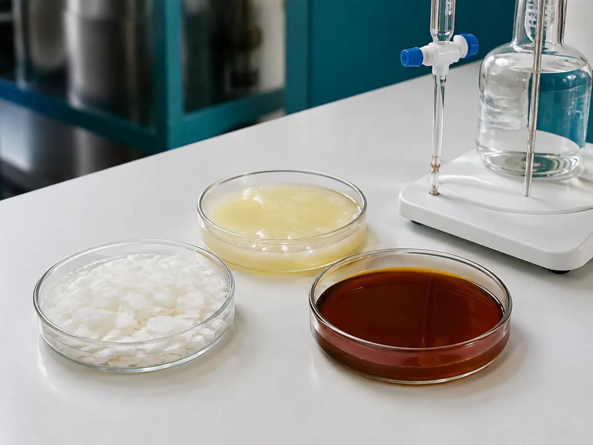 Fatty acids & distillates material samples