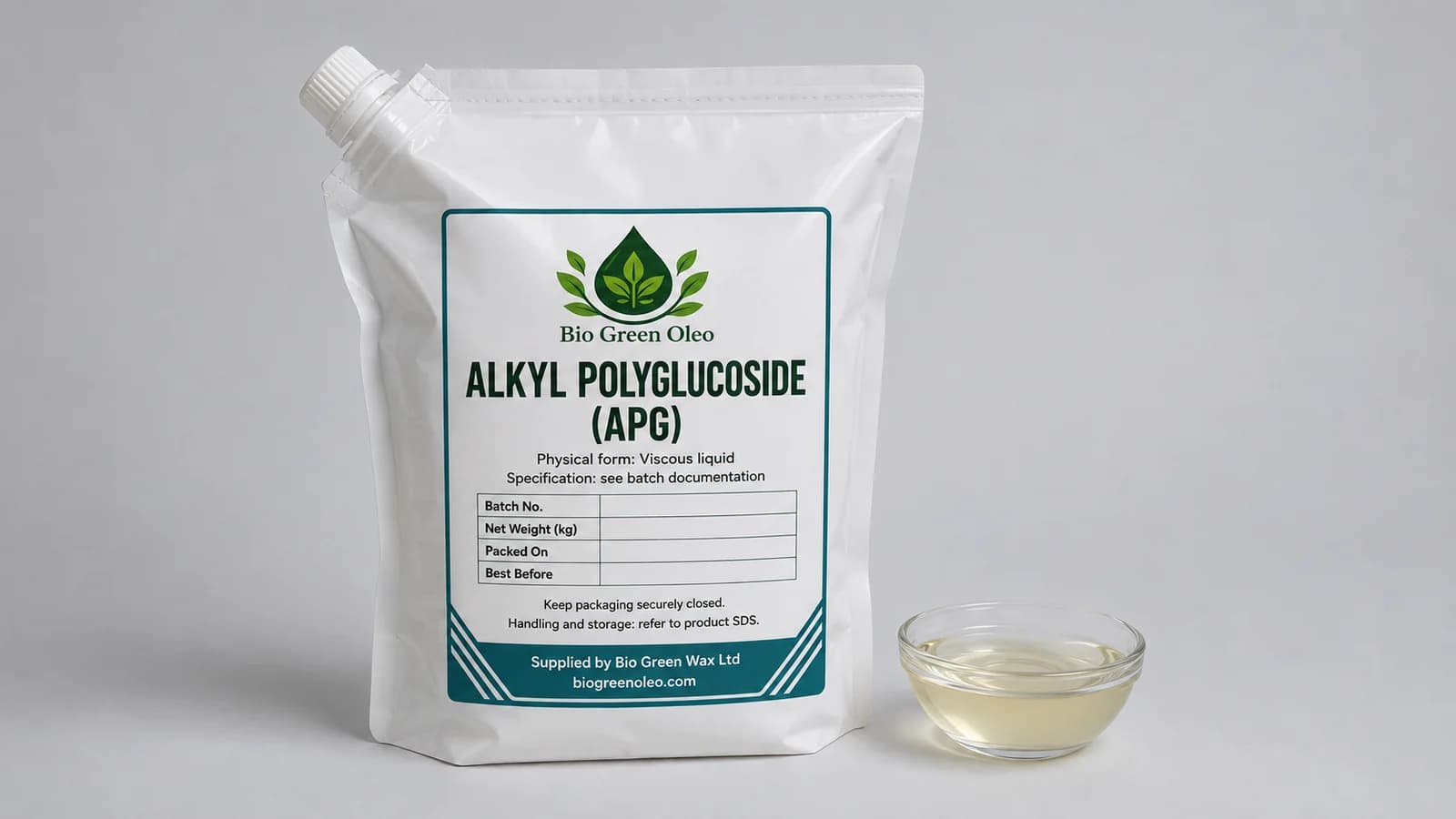 Alkyl Polyglucoside (APG) – Surfactant Intermediates product from Bio Green Oleo