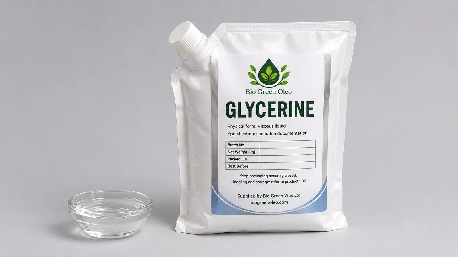 Glycerine – Crude & Refined Glycerine product from Bio Green Oleo