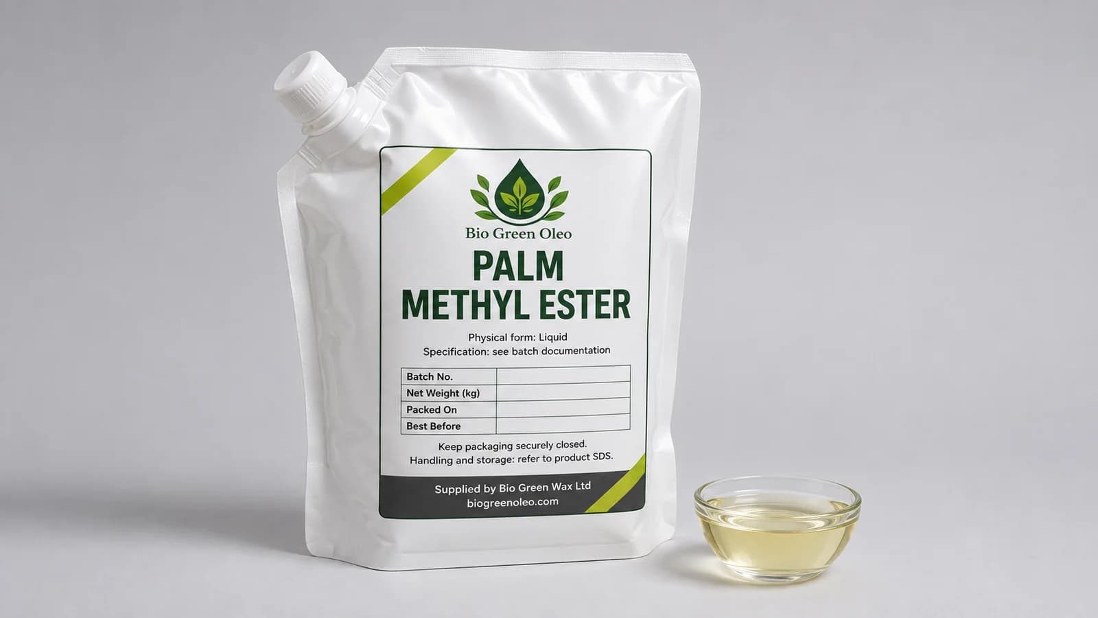 Palm Methyl Ester – Bio-Based Specialties product from Bio Green Oleo