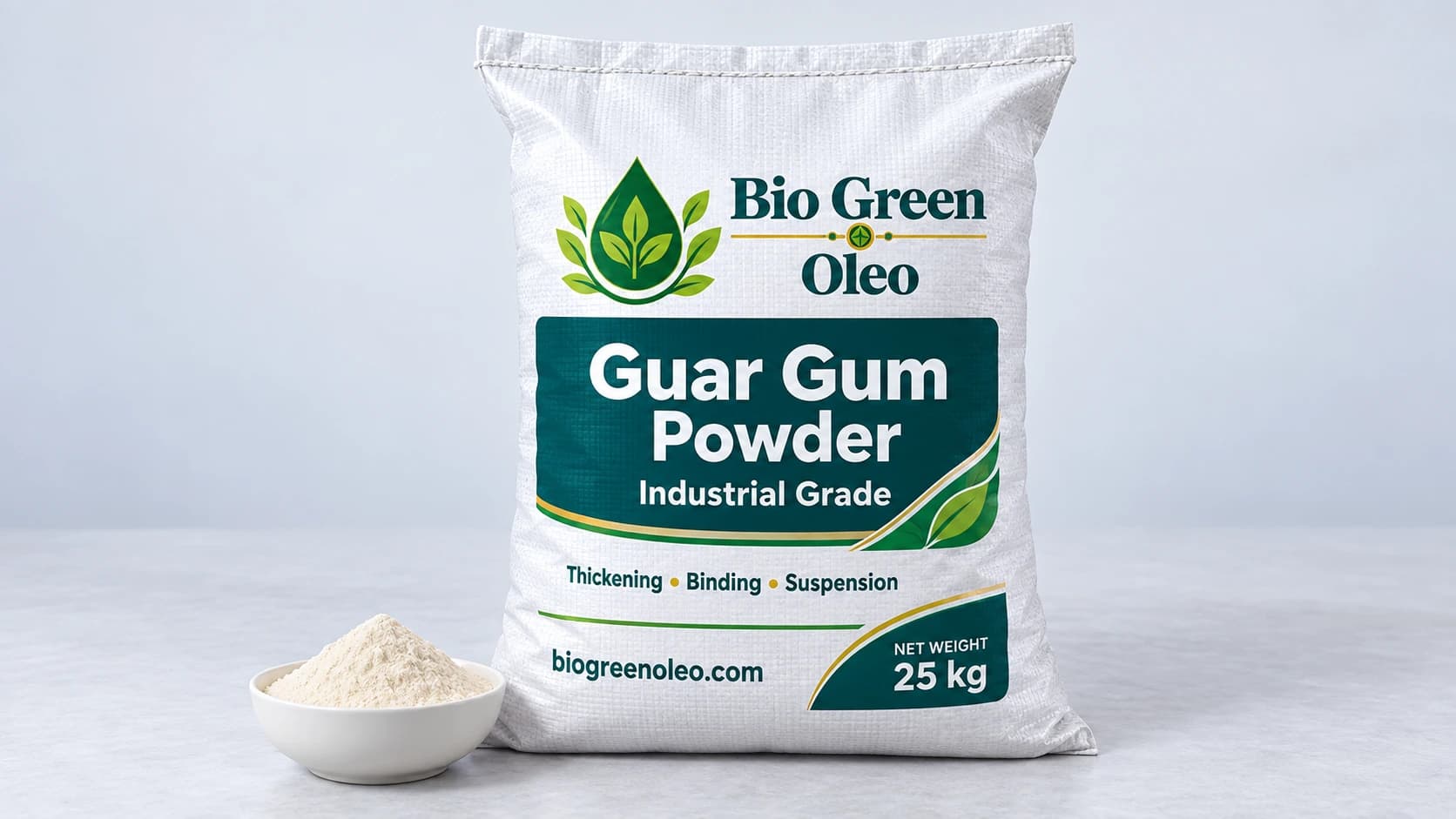 Guar Gum Powder Industrial Grade – Surfactant Intermediates product from Bio Green Oleo