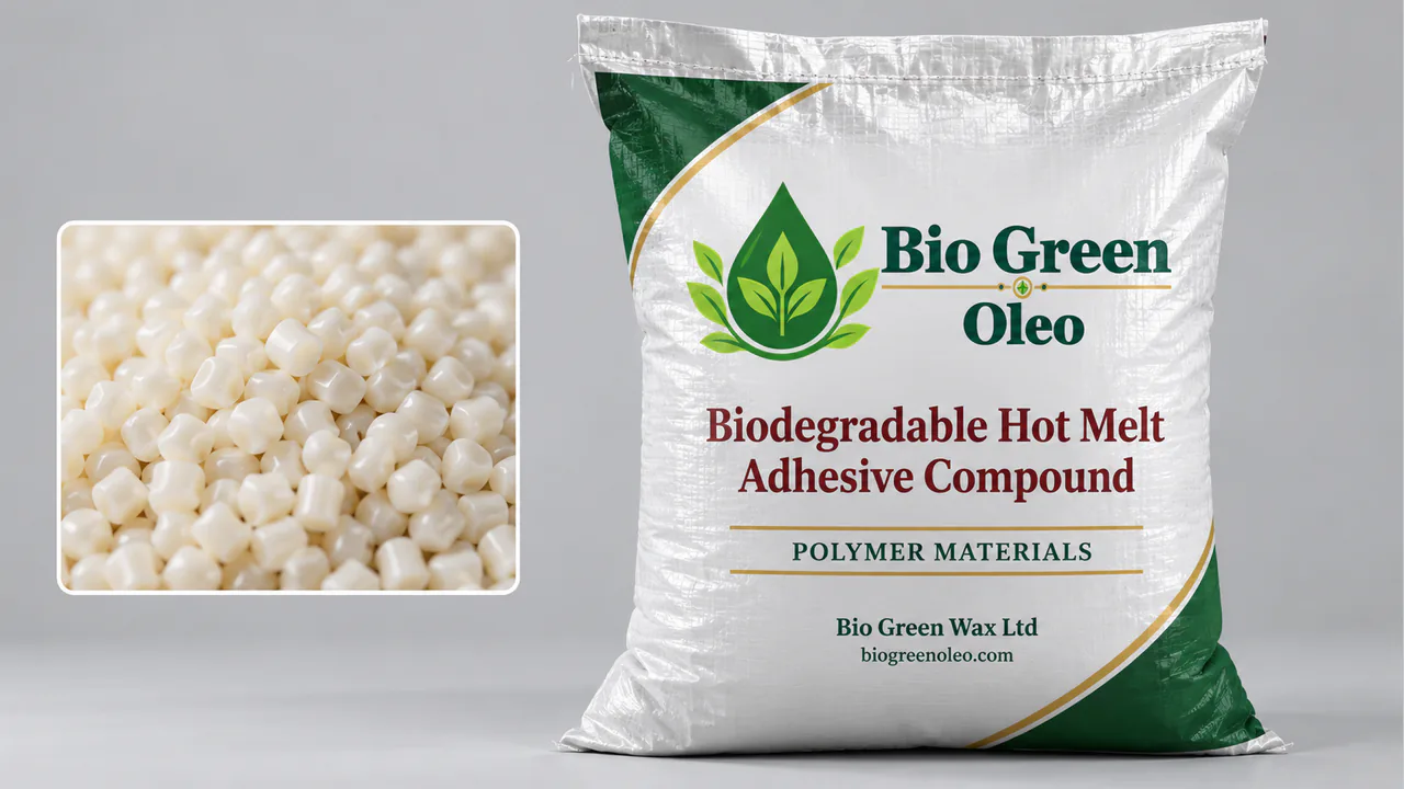 Biodegradable Hot Melt Adhesive Compound – Bio-Based Specialties product from Bio Green Oleo
