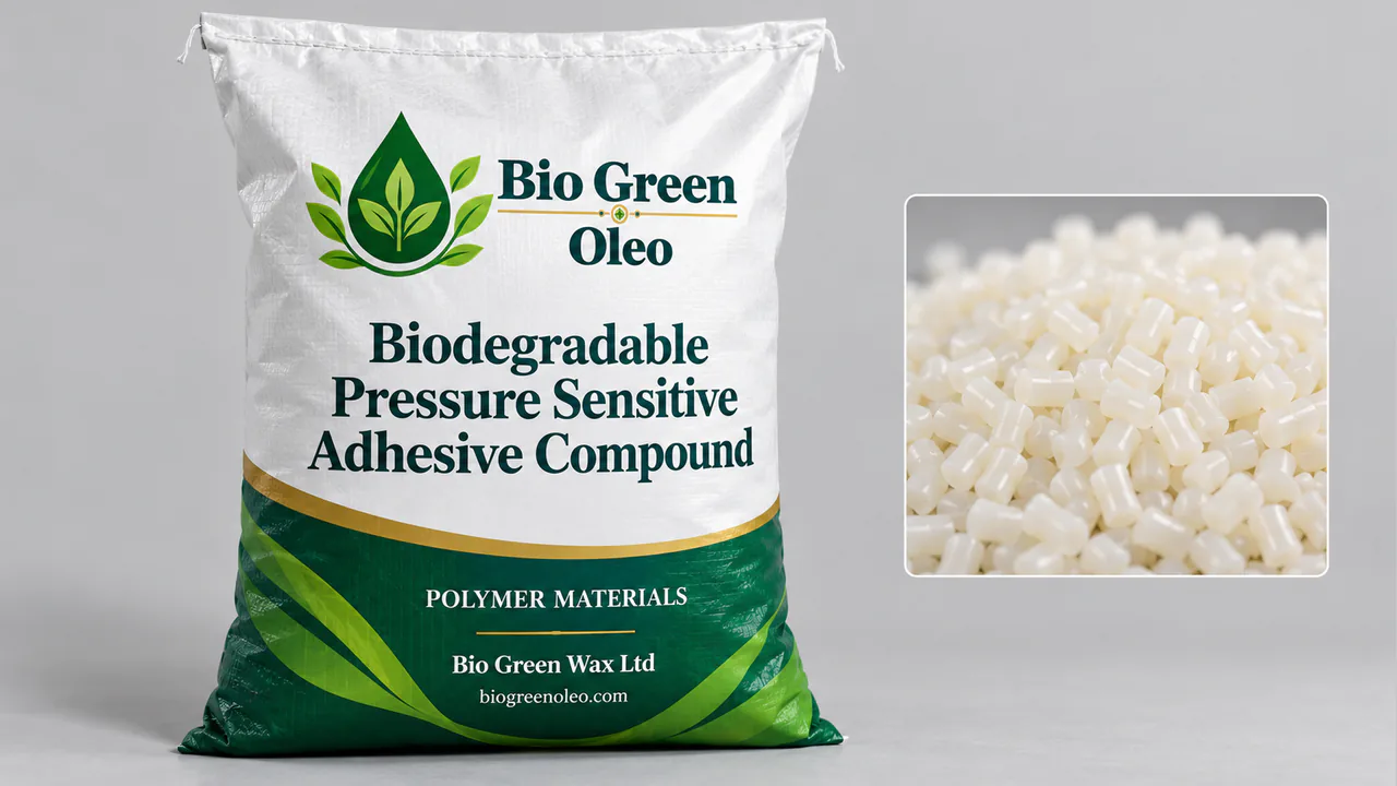 Biodegradable Pressure Sensitive Adhesive Compound – Bio-Based Specialties product from Bio Green Oleo