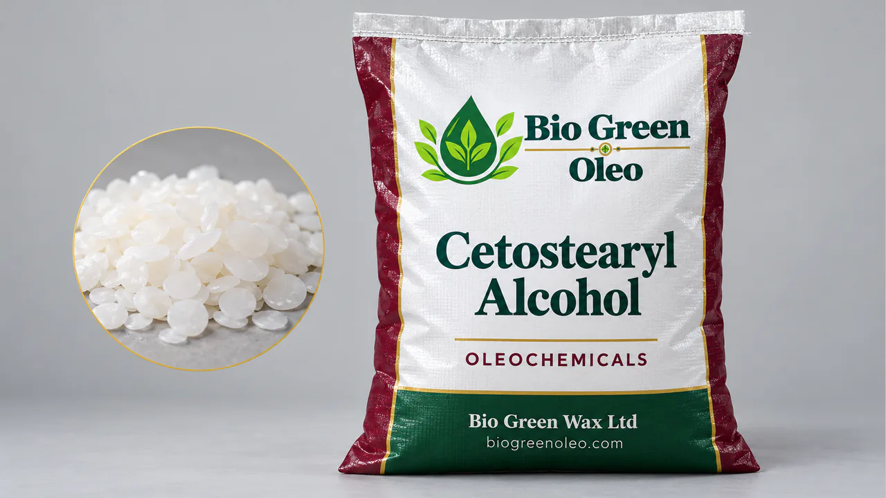 Cetostearyl Alcohol – Oleochemical Feedstocks product from Bio Green Oleo