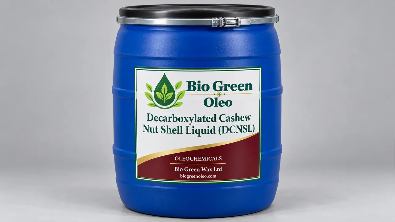 Decarboxylated Cashew Nut Shell Liquid (DCNSL) – Bio-Based Phenolic Specialties product from Bio Green Oleo