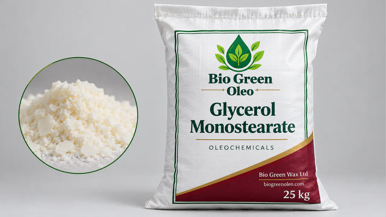 Glycerol Monostearate – Surfactant Intermediates product from Bio Green Oleo