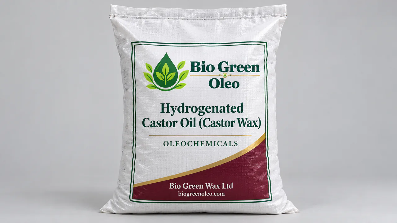 Hydrogenated Castor Oil (Castor Wax) – Oleochemical Feedstocks product from Bio Green Oleo