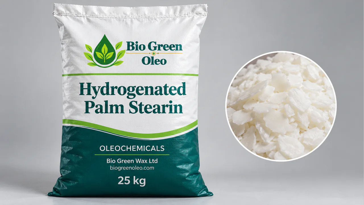 Hydrogenated Palm Stearin – Oleochemical Feedstock product from Bio Green Oleo