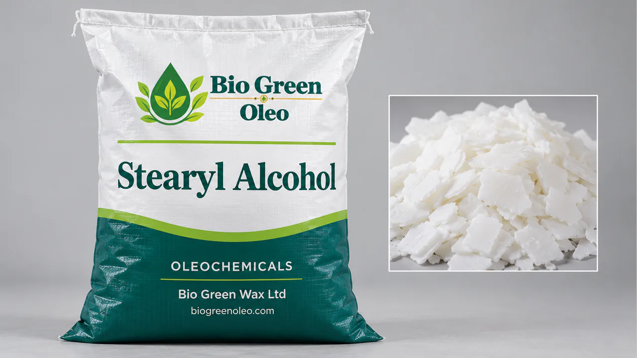 Stearyl Alcohol – Oleochemical Feedstocks product from Bio Green Oleo