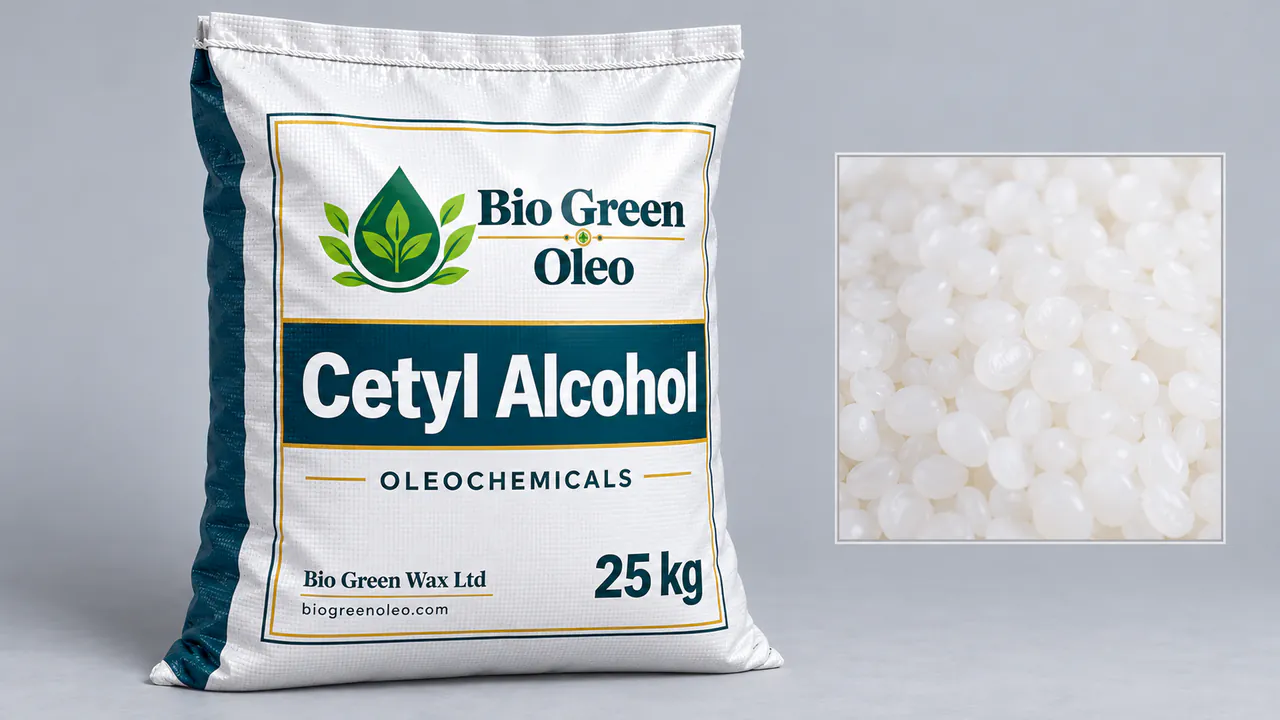 Cetyl Alcohol – Oleochemical Feedstocks product from Bio Green Oleo